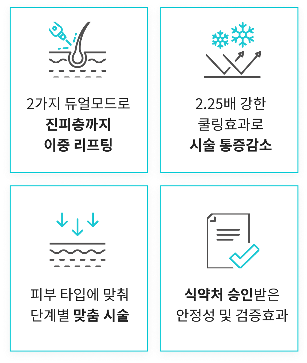 올리지오X 효과: 피부 타이트닝·탄력 개선 인포그래픽 모바일